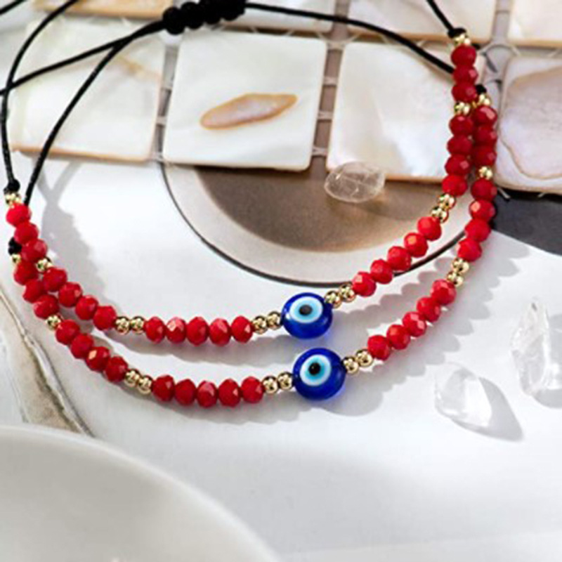 Bohemian Devilu0027S Eye Beaded rope Unisex Bracelets 1 Piece