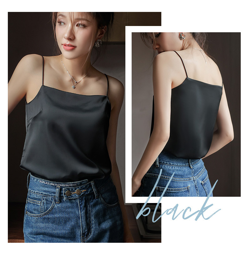 182g Weight Wholesale Women's Casual Simple Style Solid Color Backless Tank Tops