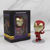 В штучной упаковке Marvel мультяшная модель ручной работы качающая голова Капитан Америка сталь Халк Тор украшение автомобиля