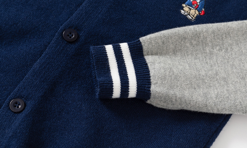 Jungen Strickjacke Aus Baumwolle Für Kinder Herbst Pullover_voghion.com