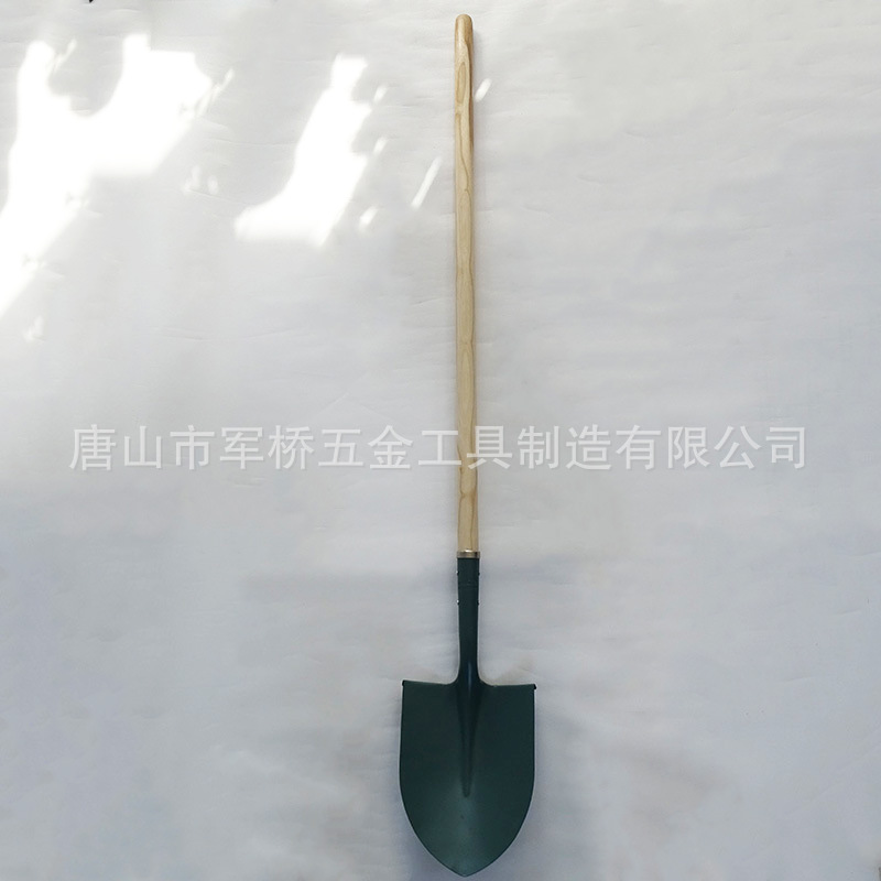 工厂批发木柄铁锹非洲市场尖头铁锨 消防防汛抗洪铲铁铲