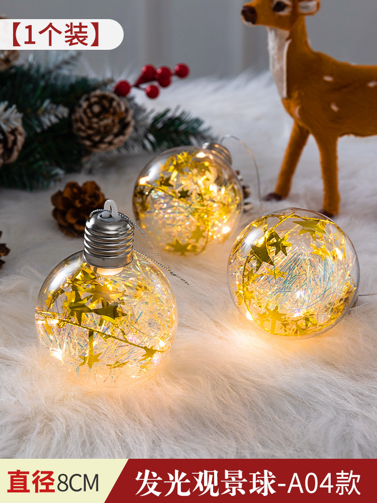 Bola pintada de Navidad Bola de perlas macaron galvanoplastia Bola brillante pintada Bola de forma especial colgante árbol de Navidad bola decorativa