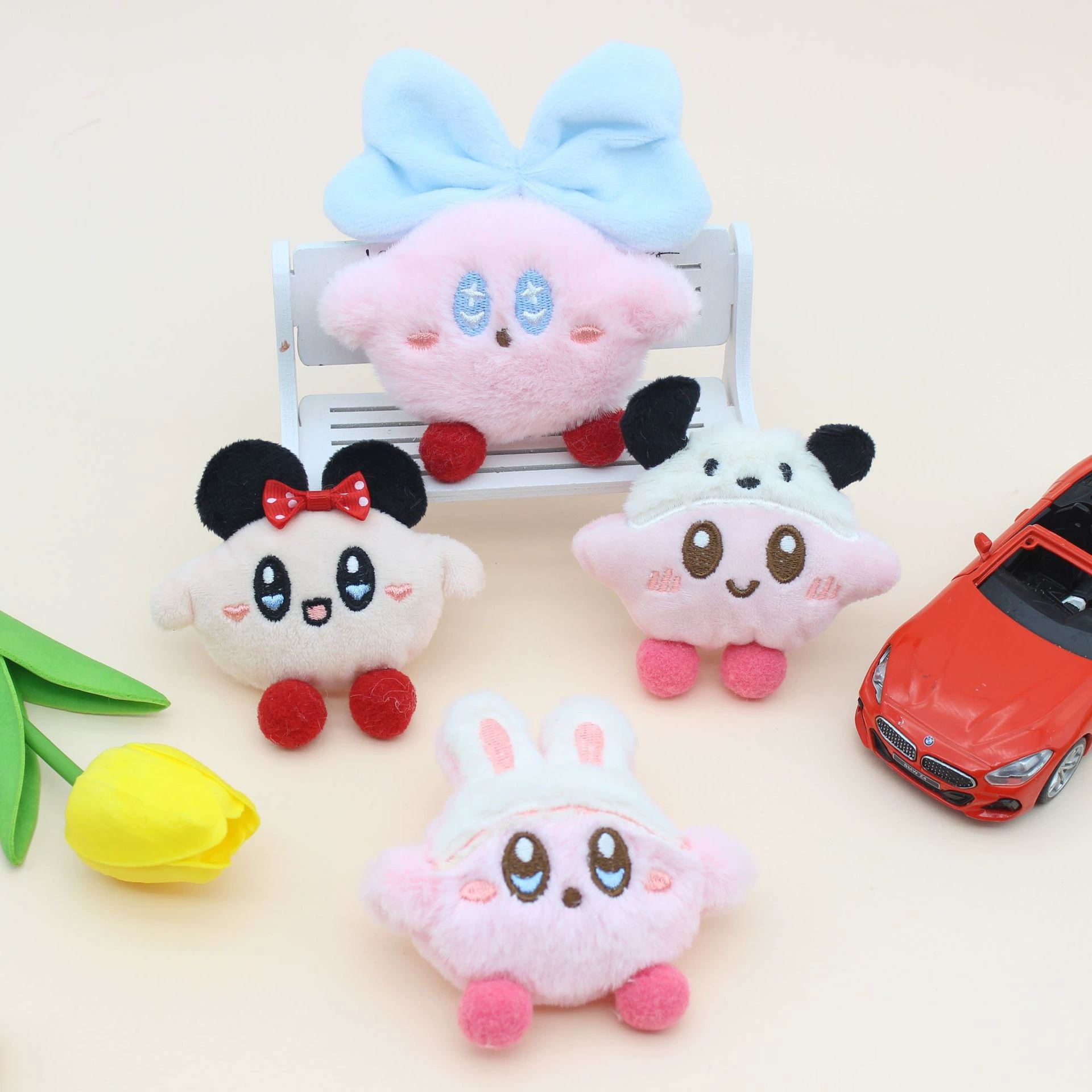 Cartoon pendant with bow, accessory, plush, DIY