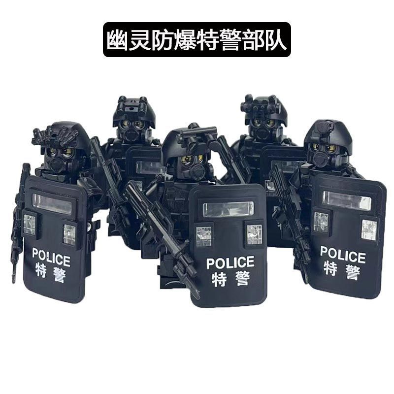 [メーカー卸売] レゴ軍事ビルディングブロック特殊部隊ミニフィギュア抗ウイルス SWAT フィギュア兵士子供用パズルと互換性があります。|undefined
