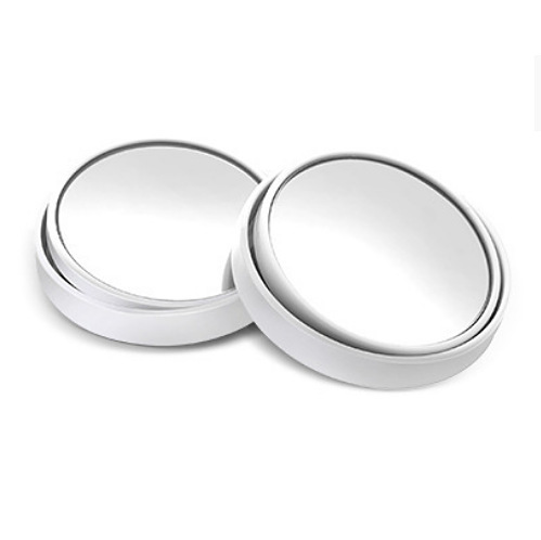 360-degree rotating push-type car rear view small round mirror, car wide field of vision reversing auxiliary blind spot mirror, single package