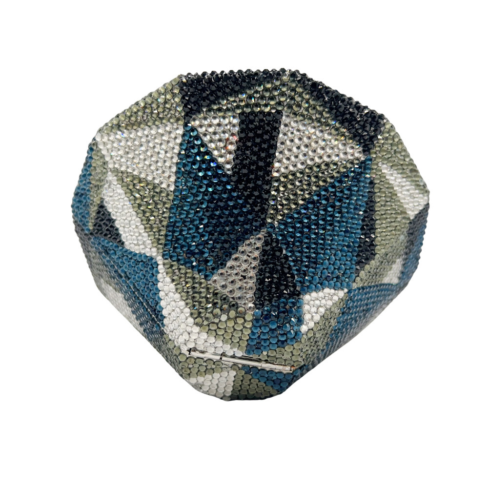 Crystal clutch nuevo fondo plano con diamantes en forma de bolsas de cena de diamantes industria pesada bolsas de mano de banquete de diamantes