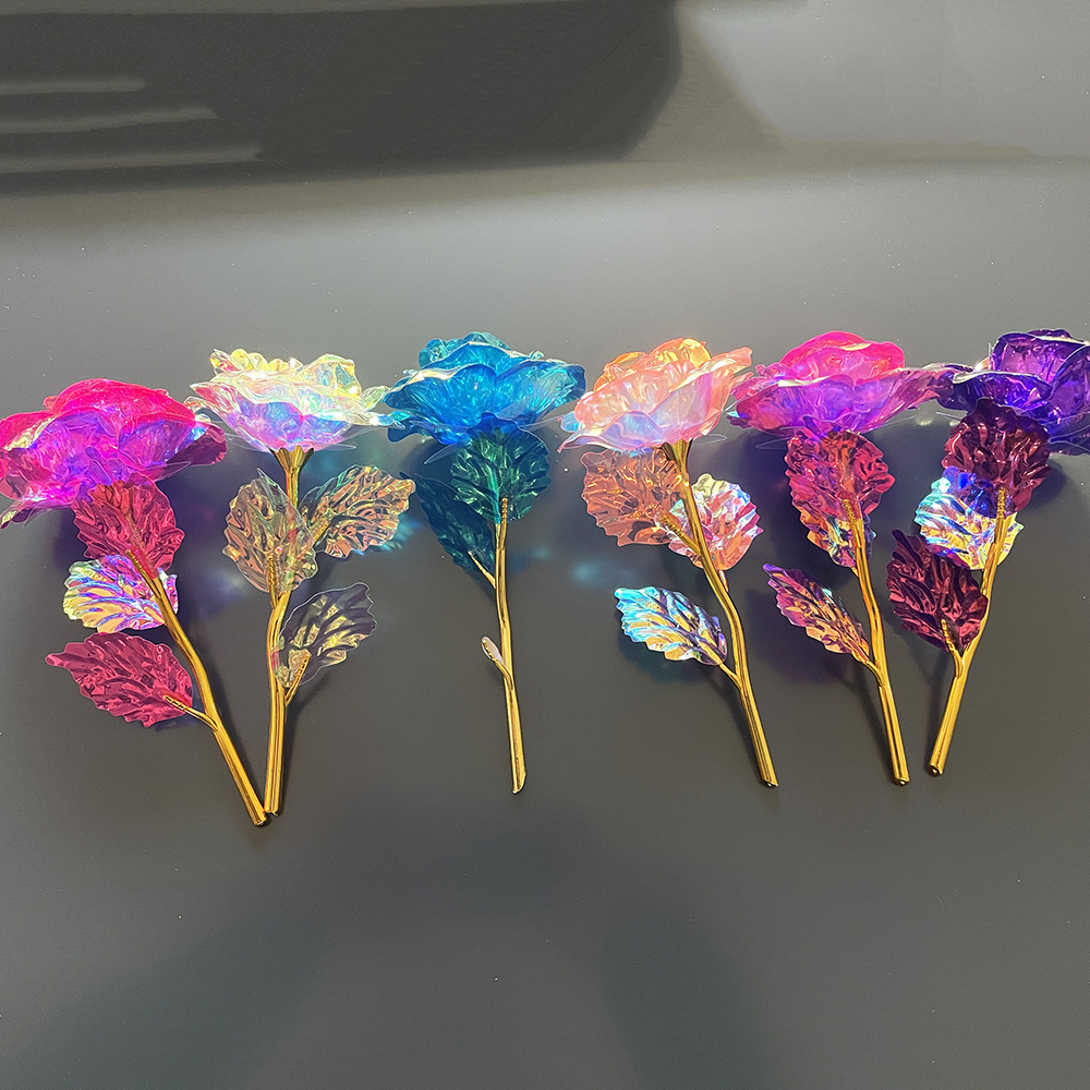 Regalos transfronterizos del Día de San Valentín, flores de oro, flores de flores de