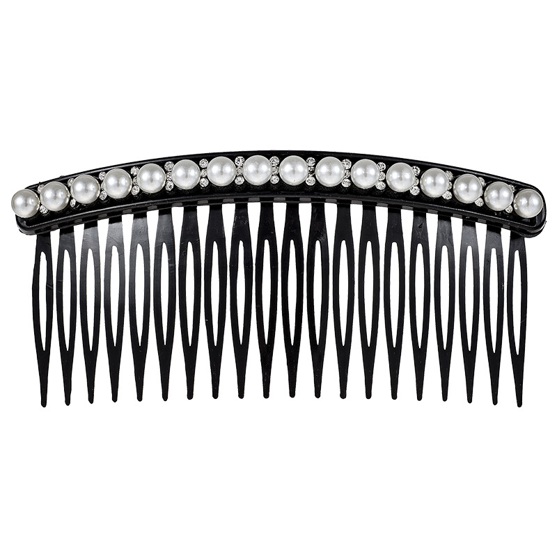 Peine de inserción de perlas de alta calidad, cabeza femenina, cabello roto, artefacto de acabado, peine para el cabello, flequillo lateral en la frente, horquilla, tocado