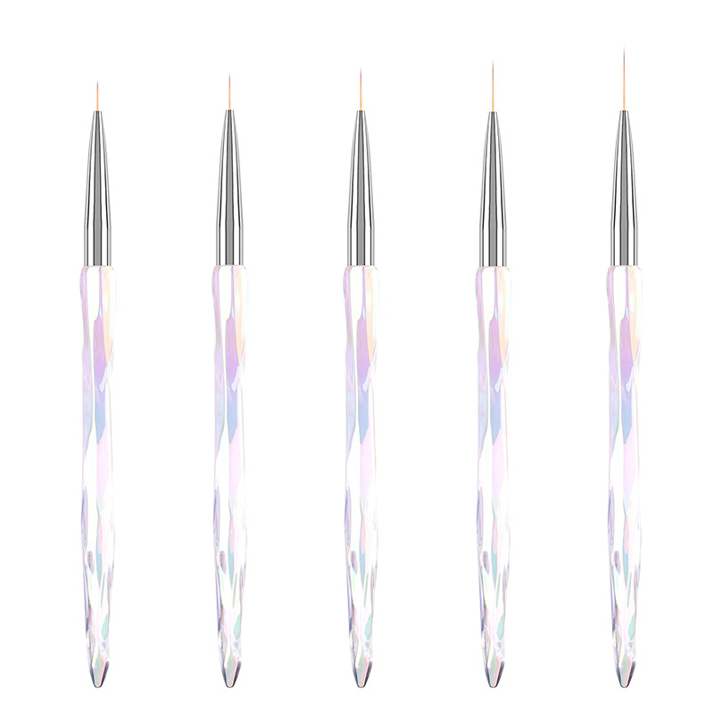 Color deslumbrante conjunto de pinceles de uñas gradiente 5 conjuntos de pinceles de fototerapia de pinceles de uñas herramientas de pinceles de uñas