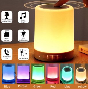 Colorful Pat Lamp Wireless Bluetooth Speaker New Desktop Bluetooth Speaker Home Bedroom