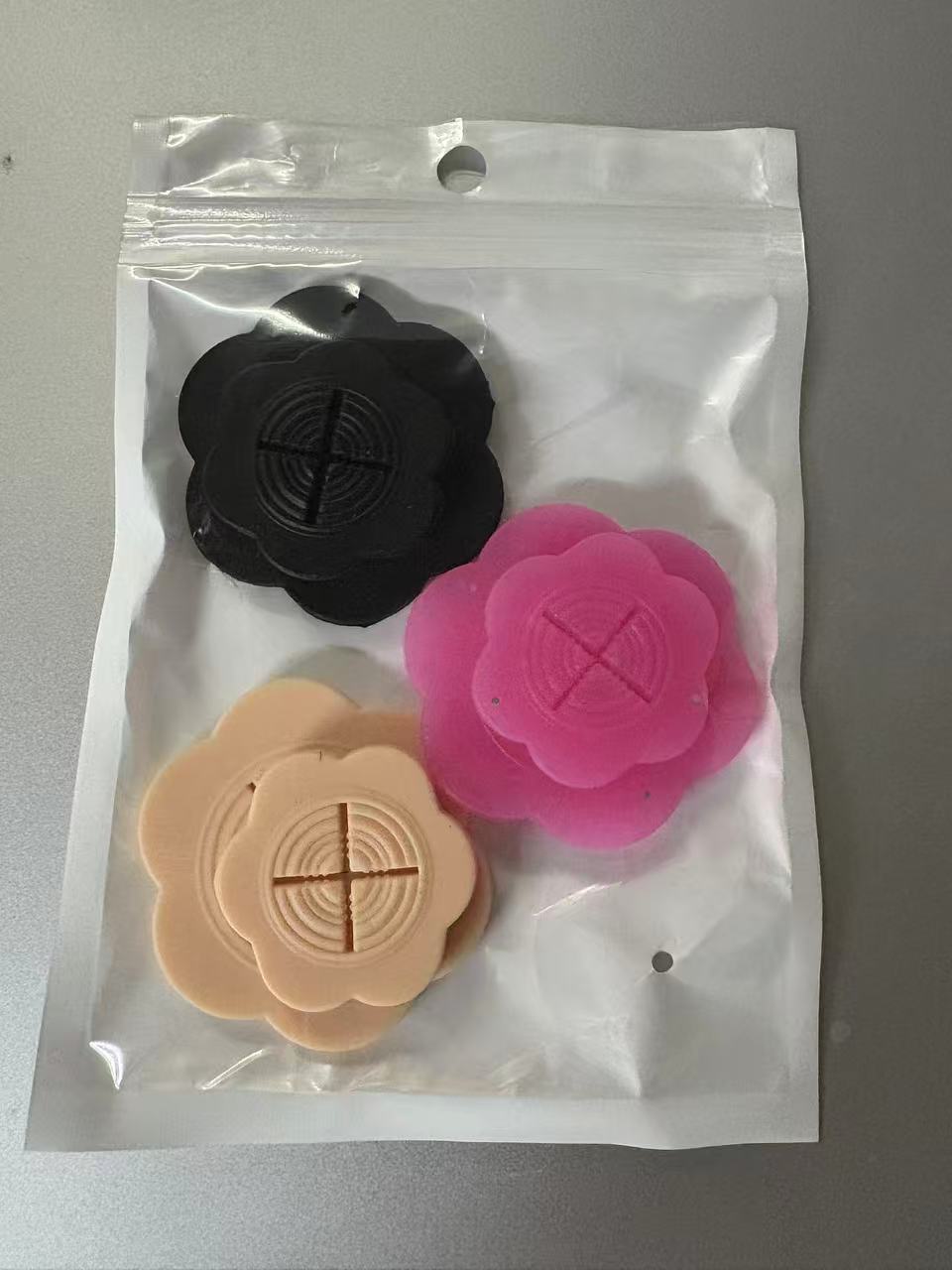 3가지 색상 6개입 (블랙, 스킨, 핑크)