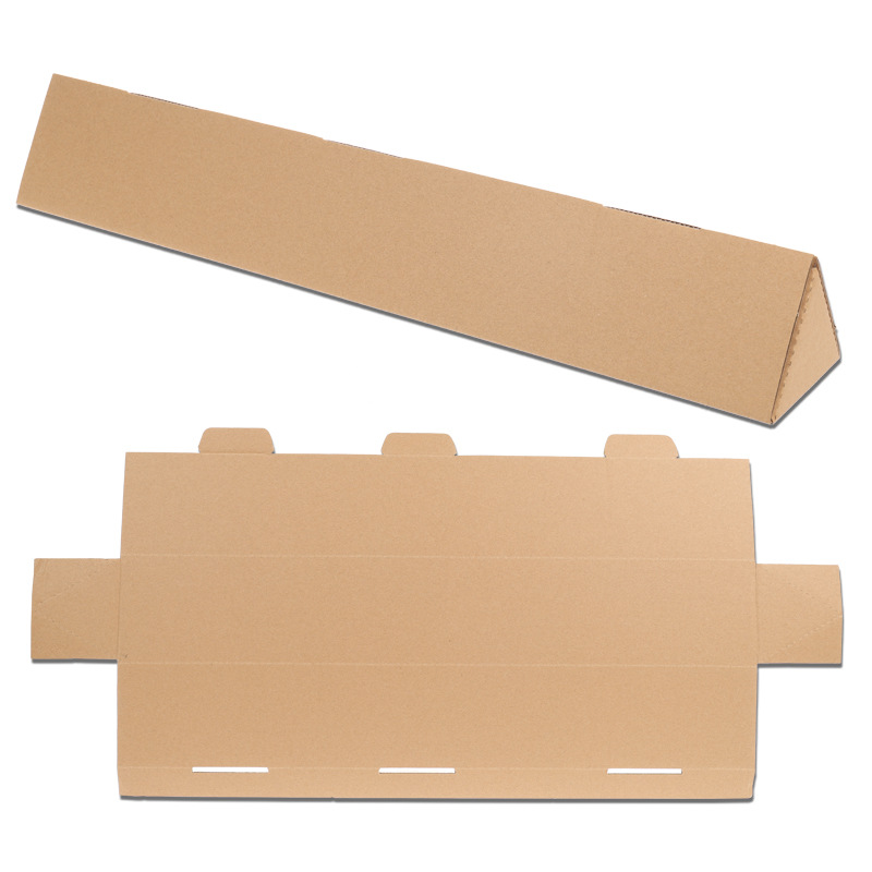 Caja de cartón larga triangular extra dura al por mayor cometa paraguas caña de pescar caja de embalaje flor seca caja de papel expreso