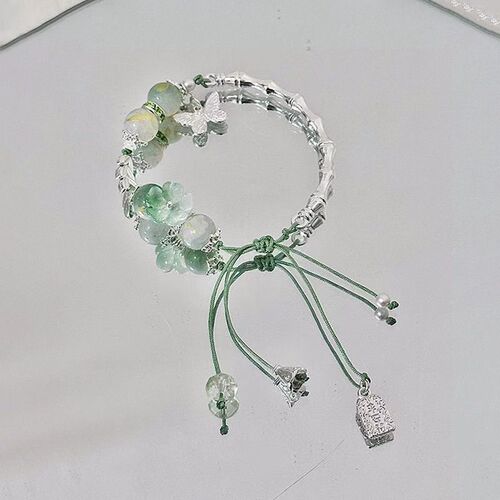 Summer Dopamine Couple Bracelet Beads Simple Bracelet Cute Bow Jewelry Fashion Accessory Unisex