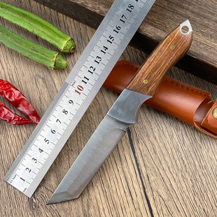 Outdoor Multifunctional Knife Camping Meat Cutting Portable Hand-held Meat Knife Stainless Steel Barbecue Meat Cutting Knife Fishing Anti-body Knife