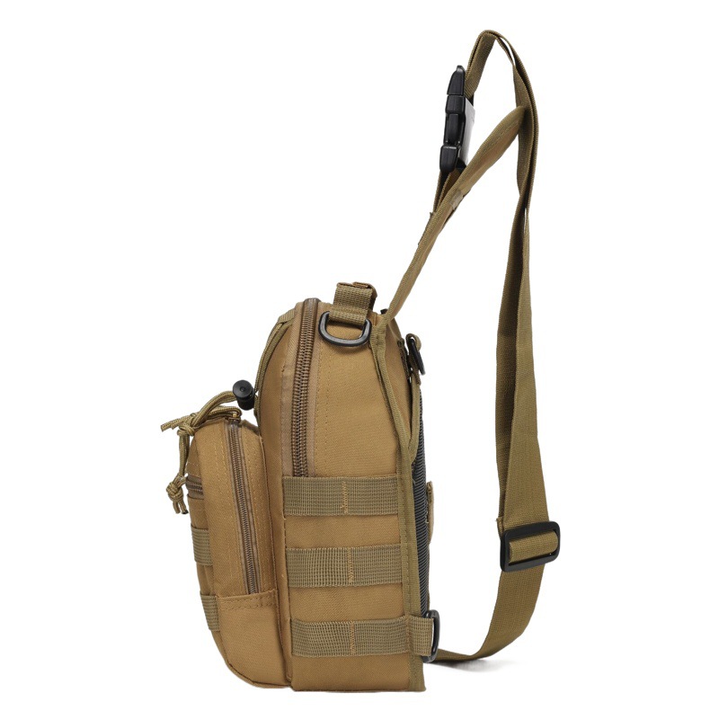Small Chest Bag, Camouflage Outdoor Sports Cycling Bag, Single Cross-Body Small Chest Bag, Outdoor Tactical Shoulder Bag