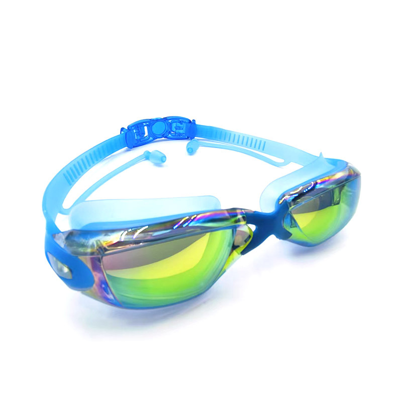 Gafas de Natación Galvánicas para Adultos de PC con Protección UV y Antivaho para Natación al Aire Libre