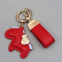 马年马上有钱钥匙扣卡通小挂件可爱情侣男女汽车创意礼品