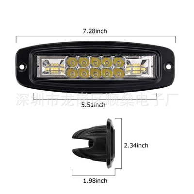 straight 16LED48W flash car | İşçi projektorları