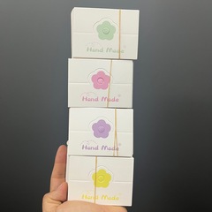 Kp912 blue flower handmade trinket diy packaging accessories card tag hair band card hair clip jam