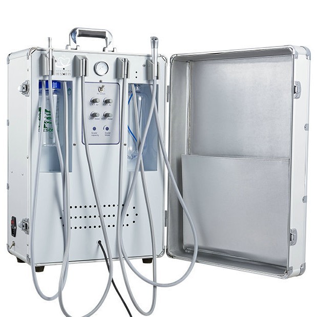 for export dental portable turbine dental polishing engraving machine trolley case simple integrated machine