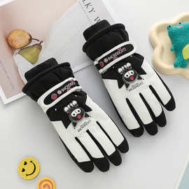 滑雪手套儿童冬季骑行手套防风保暖防寒可爱加绒学生手套保暖手套