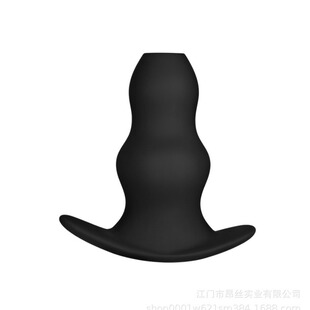 Angsi Silicone Anal plug masturbation device hollow anal plug adult supplies back hollow out male and female anal plug