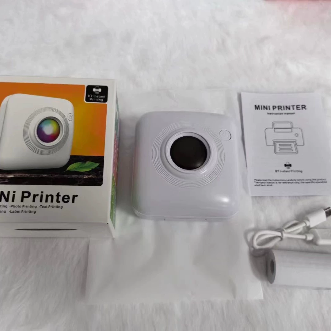 Портативный фотопринтер WalkPrint X1, беспроводной Bluetooth термальный, 200 DPI, USB‑C, мобильное приложение