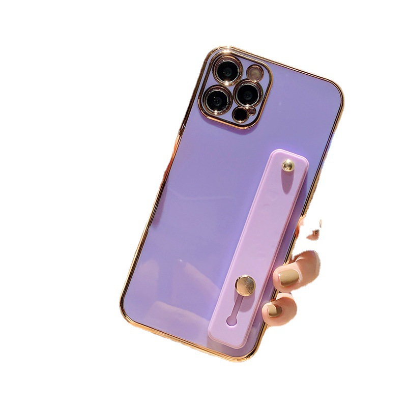 Colore solido elettrolitico adatto per telefono con supporto Apple 14promax Custodia protettiva 6D con foro di precisione 14/X/XR_voghion.com