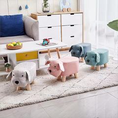 科学技術布の小さい腰掛けは靴の腰掛けの子供の腰掛けの小さい腰掛けのソファーの広告の低い腰掛けの実木のかわいい漫画の動物の腰掛けを交換します。