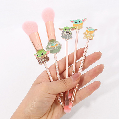 Yoda Makeup Brush Yoda Star Wars The Mandalorian Baby Yoda peripheral anime doll shapes