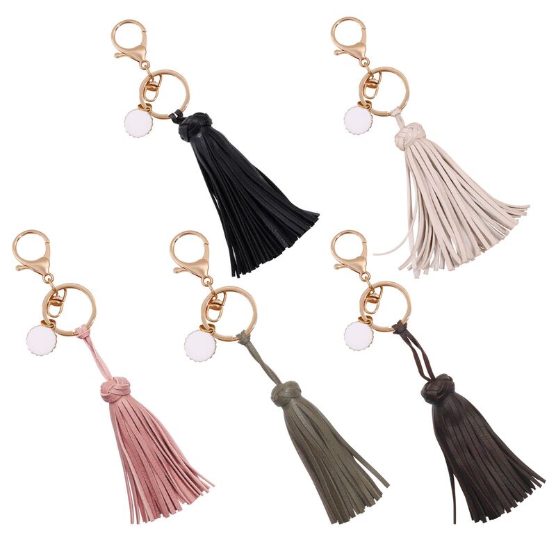 Pineapple buckle leather tassel key chain pendant lobster buckle small sun bag mobile phone case jewelry cross-border Amazon