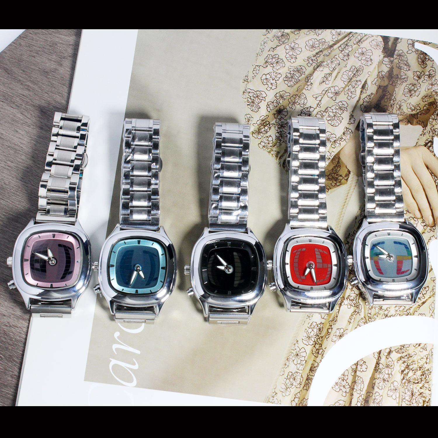 130g Weight Tempered Glass Mirror Material Alloy Strap Material Watch Classification Pointer Display Type Round, Square Dial Shape Daily, Street Occasion Quartz Movement Solid Color Pattern Men's Gender Vintage Style, Simple Style Style Vintage Style Simple Style Solid Color Quartz Watch Women's Watches 3