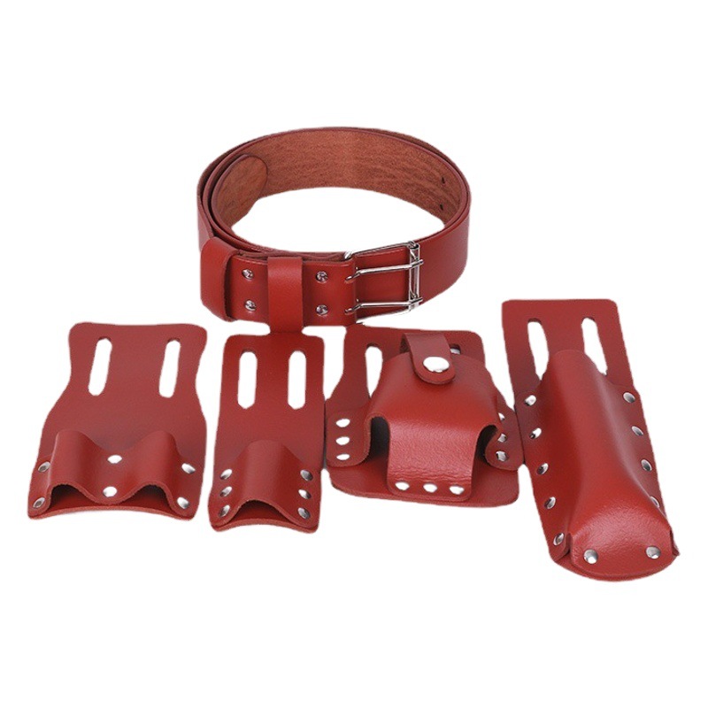 Los fabricantes suministran conjunto de abrazadera de cinco piezas traje conjunto de abrazadera eléctrica Kit de andamios de cinco piezas cinturón conjunto de abrazadera de piel de vaca