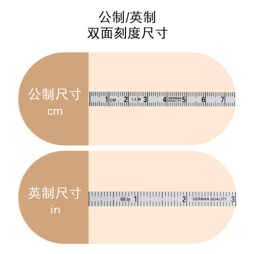 Automatic retractable tape measure to measure body measurements, mini small ruler, waist measurement, chest measurement, clothing measurement, meter ruler