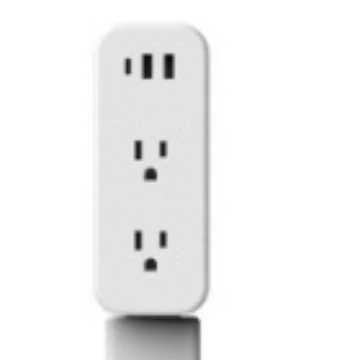 Cross-border new product retractable extended power socket, power socket extender can rotate the socket 180°