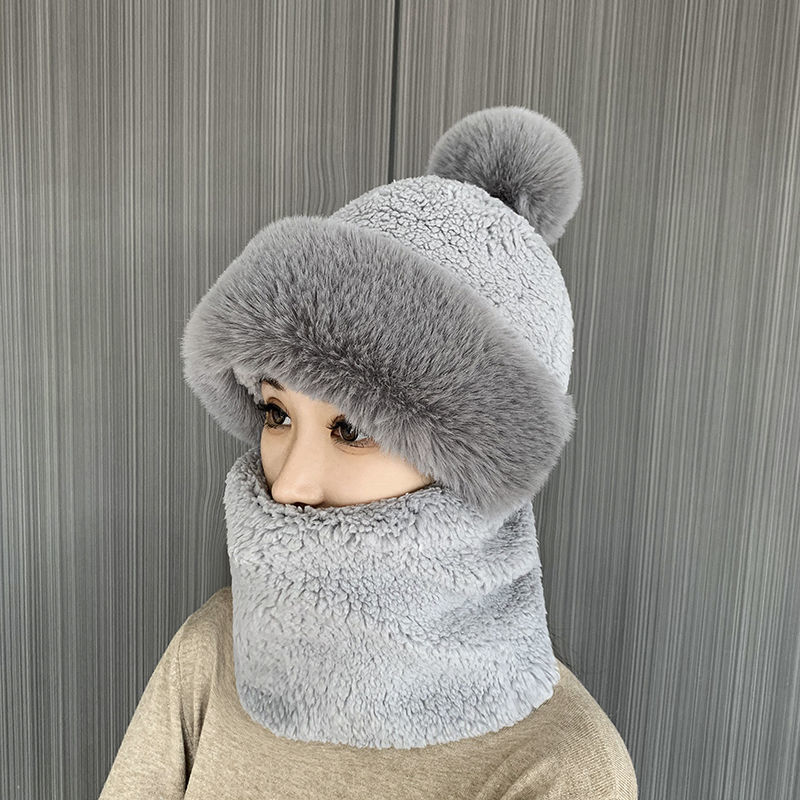 Clearance For Women, Autumn And Winter, Cycling, Warm, Ear Protection, Head Wrap, Pullover Hat, Plush Neck Warmer, Face_voghion.com