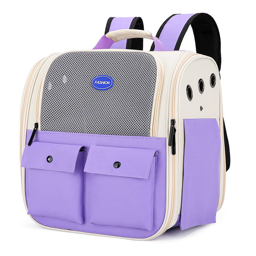 Cat Backpack Dual Shoulder Space Bag Cat Bag Outdoor Bag Portable Cat Backpack Breathable Dog Bag Cat Bag Pet Bag