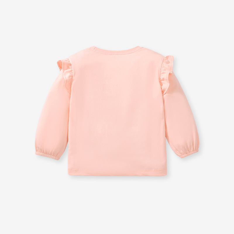 Camiseta de los niños europeos y americanos del pequeño experto Camiseta de manga larga de los niños de las muchachas del otoño