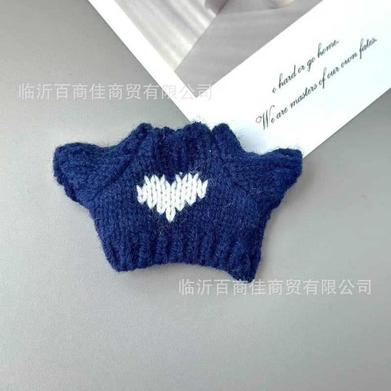 14cm掌门狗拉布布labubu毛衣棉花娃衣小熊衣服缺牙迷你服饰配饰|undefined