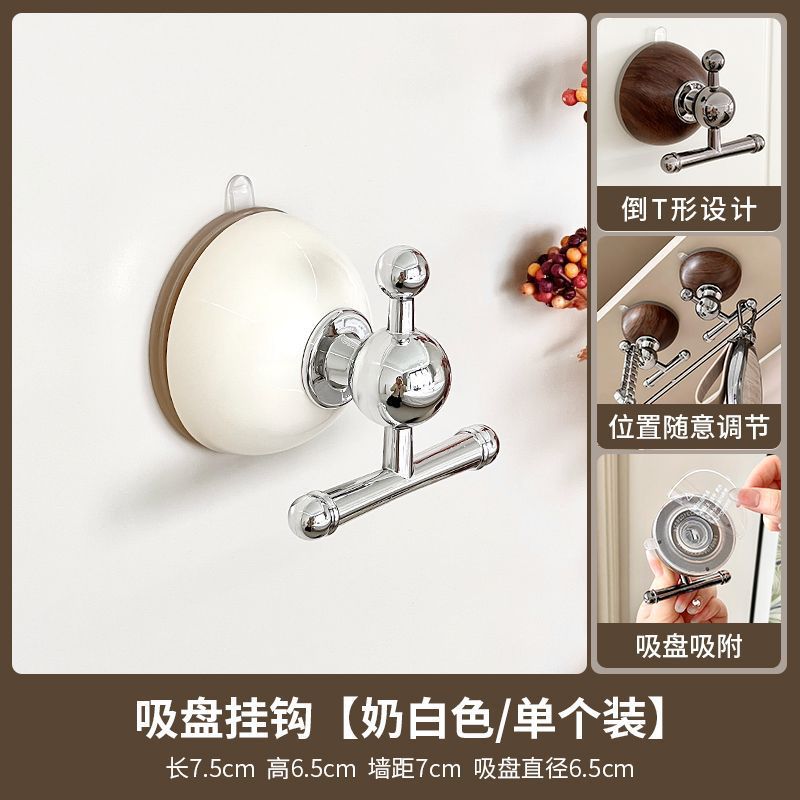 Gancho de baño de ventosa de estilo medieval sin agujeros de carga percha gancho de ropa gancho adhesivo toallas sin marca percha doméstica