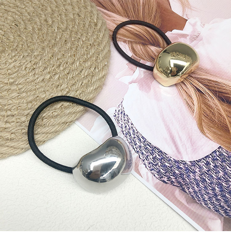 Women's Simple Style Classic Style Heart Shape Alloy Plating Hair Tie display picture 2