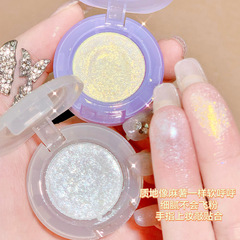 XIXI Light Bulb Single-Color Eyeshadow, Girl's Explosive Shimmer, Long-Lasting, Non-Fragrant, Colorful Potato Texture D-559