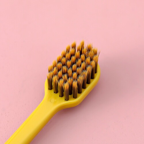 Korean wide-head toothbrush with soft bristles, 2 pack, oral cleaning adult household set, hard and medium bristles, high-end manufacturer wholesale