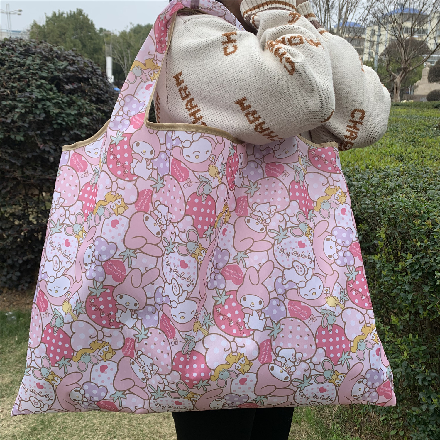52g Weight 1 Piece Quantity Oxford Cloth Material Printing, Cartoon Pattern New Style Style New Style Printing Cartoon Oxford Cloth Shopping Bags 11