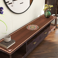 皮革防尘盖布家用防水防污电视机柜垫易清洗皮革长方形桌面垫防滑