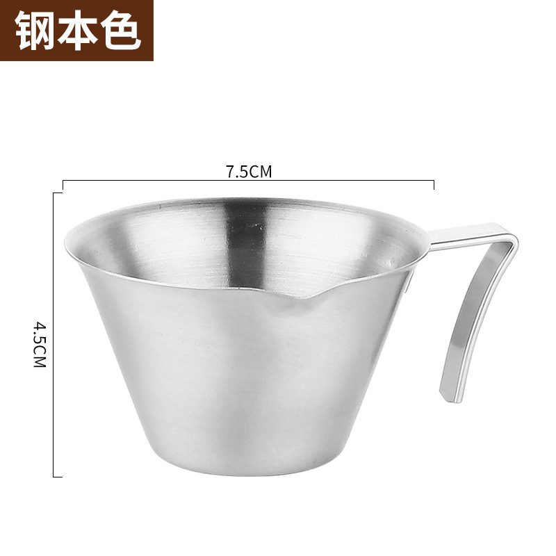 304 Stainless Steel Extraction Cup with Scale, Espresso Measuring Cup, Small Milk Cup, Coffee Cup, Espresso Cup, Extraction Cup 304 Stainless Steel Extraction Cup with Scale, Espresso Measuring Cup, Small Milk Cup, Coffee Cup, Espresso Cup, Extraction Cup