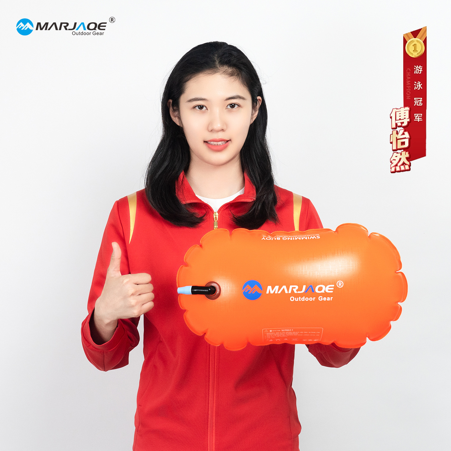 Marjaqe Inflatable Swim Buoy Single Airbag Swimming Float