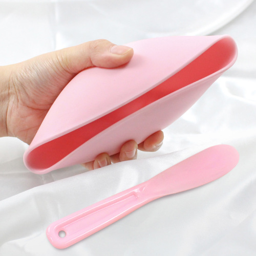 Beauty Tools Large Silicone Mask Bowl Plastic Soft Bowl Mask Stick Beauty Adjusting Mask Bowl Plastic Mixing and Applying Stick