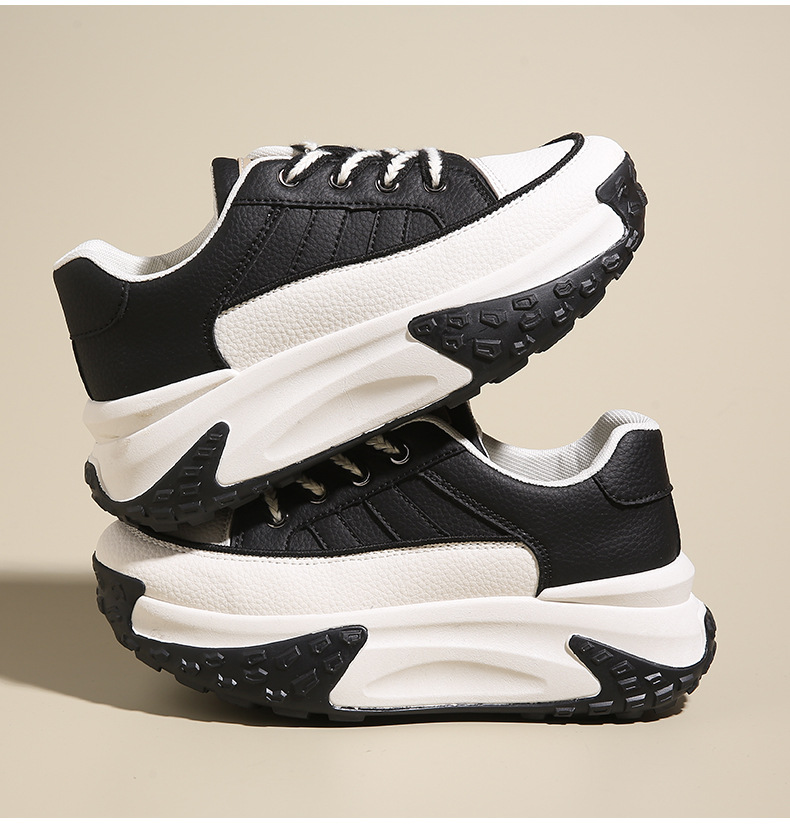 Women's Platform Running Sneakers Korean Style Height Increasing_voghion.com