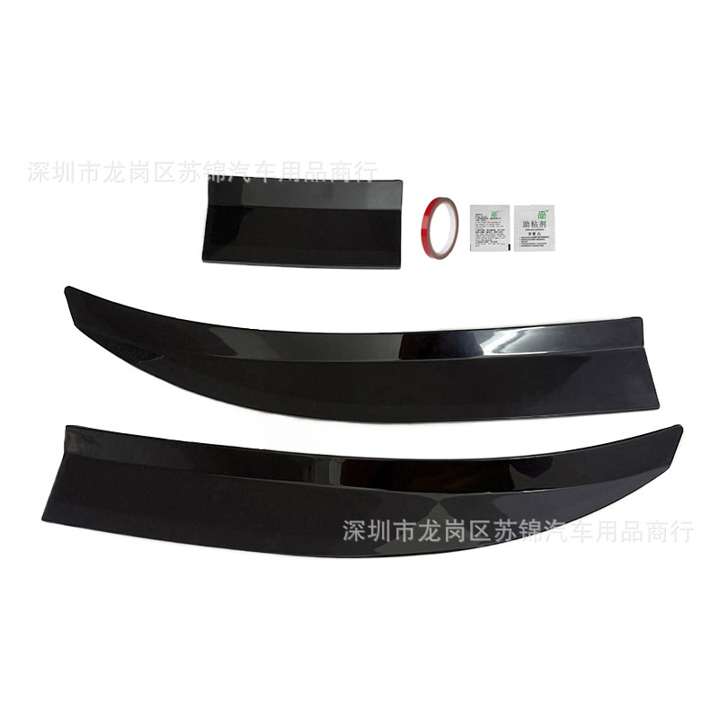 Car Modification Universal Rear Wing, No-Drill Three-Section Adjustable Adhesive Personalized Sedan Sports Car Spoiler Decoration